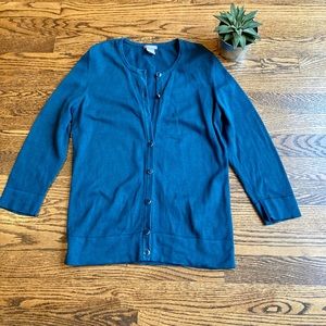 Ann Taylor Blue Button Up Sweater. Size: Small.